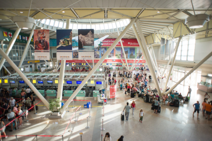 Olbia Airport has a single passenger terminal.